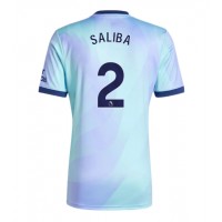 Maglia Calcio Arsenal William Saliba #2 Terza Divisa 2024-25 Manica Corta